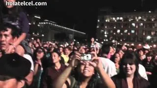 Justin Bieber en el Zócalo de la Ciudad de México