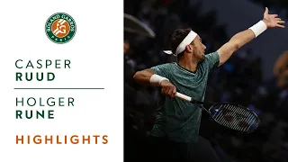 Casper Ruud vs Holger Rune - Highlights Quarterfinals I Roland-Garros 2022