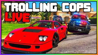 GTA 5 LIVE - Trolling Cops and More