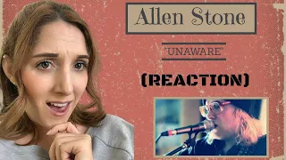 Allen Stone "UNAWARE" **REACTION** I was NOT expecting that!