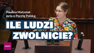 Matysiak: Ile chcecie zwolnić ludzi na poczcie?! #lewica #razem #sejm #poczta #polska