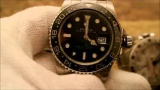 Visually verify authenticity Rolex GMT Master II 116710 from a fake or replica