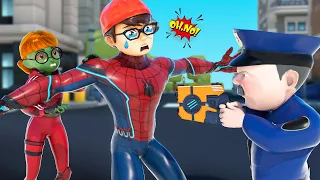 Scary Teacher 3D NickSpider Tells Lie The Police To Protect TaniHulk - Funny Superhero Animation