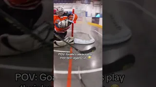 Goalies want to play their best for the GoPro🥲 #ballhockey #floorhockey #hockey #goprohockey