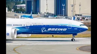 Boeing 777X High speed taxi test!