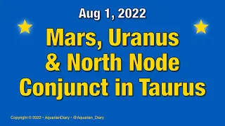 Mars, Uranus and North Node conjunction: August 1, 2022