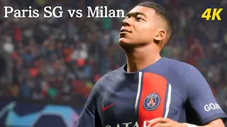 FC 24 Gameplay[PS5 4K] UEFA CHAMPIONS LEAGUE2023-24 Paris SG vs Milan