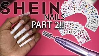 Doing my nails with SheIn nail supplies PART 2! | The results surprised me 😱