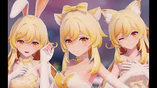 【Genshin Impact MMD／4K／60FPS】「TRIPLE」 Lumine【Gee】