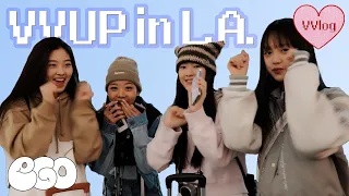 [VVlog] VVUP(비비업) in L.A. #1 | 우리 첫 뮤직비디오 찍으러 가요!🎬🎥