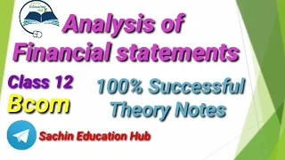 Analysis of Financial statements