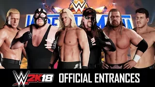 WWE 2K18 Entrances - Chris Jericho 2000, Vader, AB Undertaker, Eddie Guerrero, Triple H 01 & HHH DX!