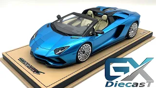 1/18 MR Lamborghini Aventador S Roadster (Blue)