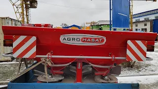 Новый разбрасыватель минеральных удобрений AGROHASAT. AGH-1500LT.