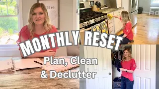 June 2024 Monthly Reset. Plan, Clean & Declutter With Me. Homemaking Motivation.