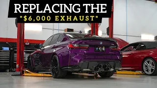 NOT Your Average Exhaust On A Twilight Purple G80 M3 | FI Exhaust + Active Autowerke Single Mid-Pipe