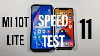 Xiaomi Mi 10T Lite vs Iphone 11 Speed Test