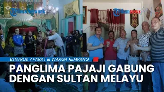 Siap Bela Warga Rempang Panglima Pajaji Gabung Sultan Melayu, Dipakaikan Selempang Merah Putih