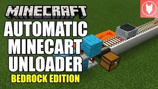 Minecraft Bedrock - Automatic Minecart Unloader Tutorial ( Xbox / MCPE / Windows 10 / Switch )