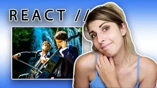 REACT // 2 CELLOS "I WILL WAIT"