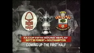 1990/91 - Nottingham Forest v Southampton (5th Round Replay - 4.3.91)