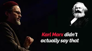 Karl Marx didn't actually say that   Big Subtitles   Hamza Yusuf