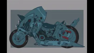 Akira Style Motorbike