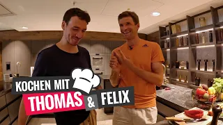 Kochen mit Thomas & Felix - Nationalspieler Müller trifft Skilegende Neureuther
