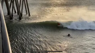 HUNTINGTON BEACH Surf 2021 | Raw Surfing Clips | Offshore Winds