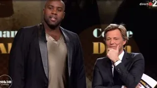 Teddy RINER surprend Laurend DELAHOUSSE sur le plateau de france 2 😂