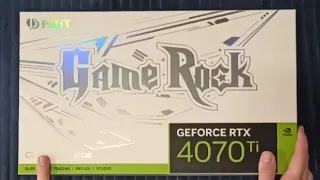 Обзор и распаковка RTX 4070ti от Palit Game rock Classic