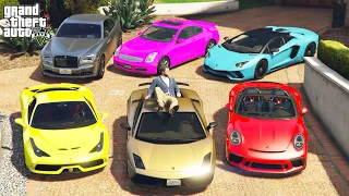 GTA 5 - Stealing Famous American Singers Cars With Michael! (Real Life Cars#28)