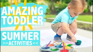 SUMMER ACTIVITIES FOR TODDLERS | Easy Summer Fun Activities to Play Outside with Toddlers | CWTC