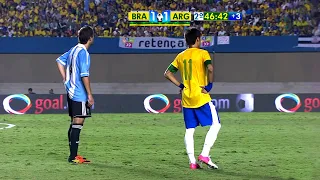 VAIADO POR SUA TORCIDA, NEYMAR DECIDE CLÁSSICO NO ULTIMO MINUTO | Neymar vs Argentina (20/09/2012)