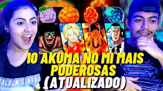 REACT - AS 10 AKUMA NO MI MAIS PODEROSAS DE ONE PIECE (ATUALIZADO) | Player Solo - CASALZINHO