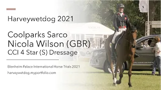 Nicola Wilson and Coolparks Sarco CCI4*S dressage; Blenheim Palace International Horse Trials 2021