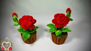 How to make a Mini Rose Pot Valentine's gift ! #hms2