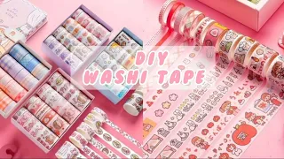 How to make washi tape at home/hw to make decorative tape at home @DeepikaCreates