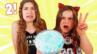 MAKE THIS SLIME PRETTY WITH ONLY 2 COLORS CHALLENGE | JKrew