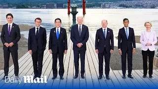 G7 Summit: RIshi Sunak and Joe Biden lay wreaths in remembrance of Hiroshima atom bomb victims