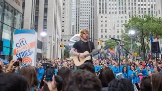 Ed Sheeran perform "Shape of You" on Today Show