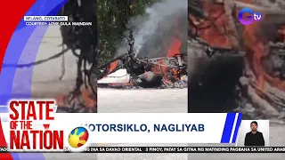 Motorsiklo, nagliyab; Forest fire sa Arayat, Pampanga; Hanging bridge, naputol | SONA