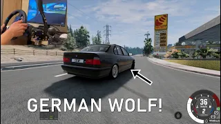 BMW E34 GAMEPLAY | Logitech G29 | Beamng Drive