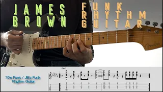 James Brown Funk Rhythm Guitar / Tabs - TheGuitarLab.net