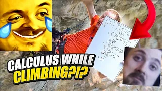 Forsen Reacts to Math professor solves famous integral while rock climbing!