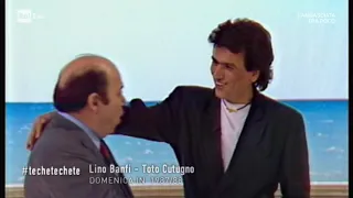 Toto Cutugno e Lino Banfi Domenica in 1987