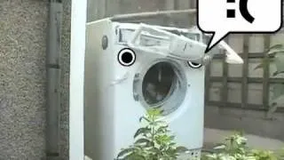 Washing Machine eats brick 4GIFs.com