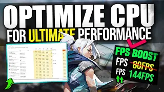 How To Optimize CPU For Gaming! Boost FPS & Fix Stutters (2022) CPU Optimization For Gaming!