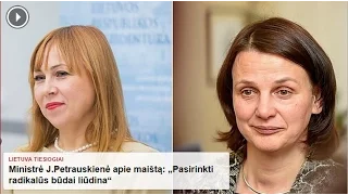 Lietuva Tiesiogiai. Ministrė J.Petrauskienė apie maištą: „Pasirinkti radikalūs būdai liūdina“