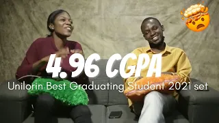 I FAILED SO MANY TIMES BUT FINISHED WITH A 4.96 CGPA:Unilorin best graduating student 2021 set